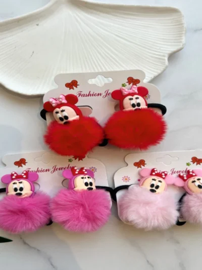 Minnie Peluş Kalın Lastik Toka