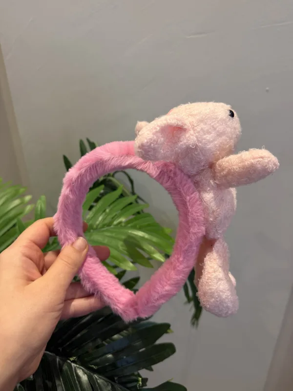 Pembe Büyük Boy Tavşan Taç - Görsel 2