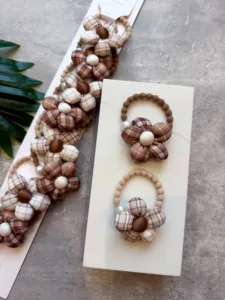 Çiçekli Kalın Lastik 1 adet