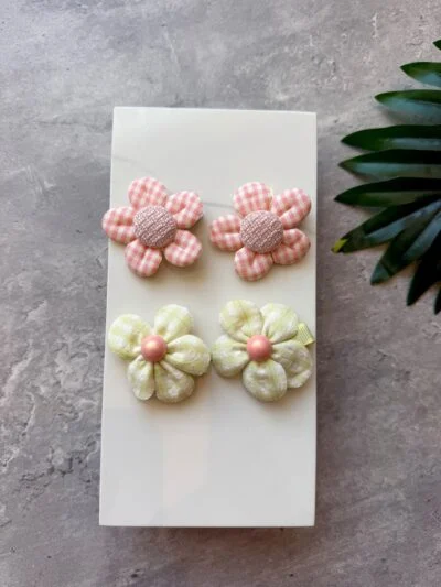 4lü Çiçek Klipsi Set